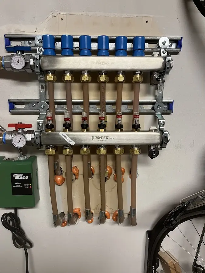 Plumber performing Leak Detection at a residential property in Staunton